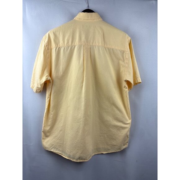 Men’s Vintage Cutter & Buck Large Butter Yellow Button Up Shirt - Picture 4 of 6